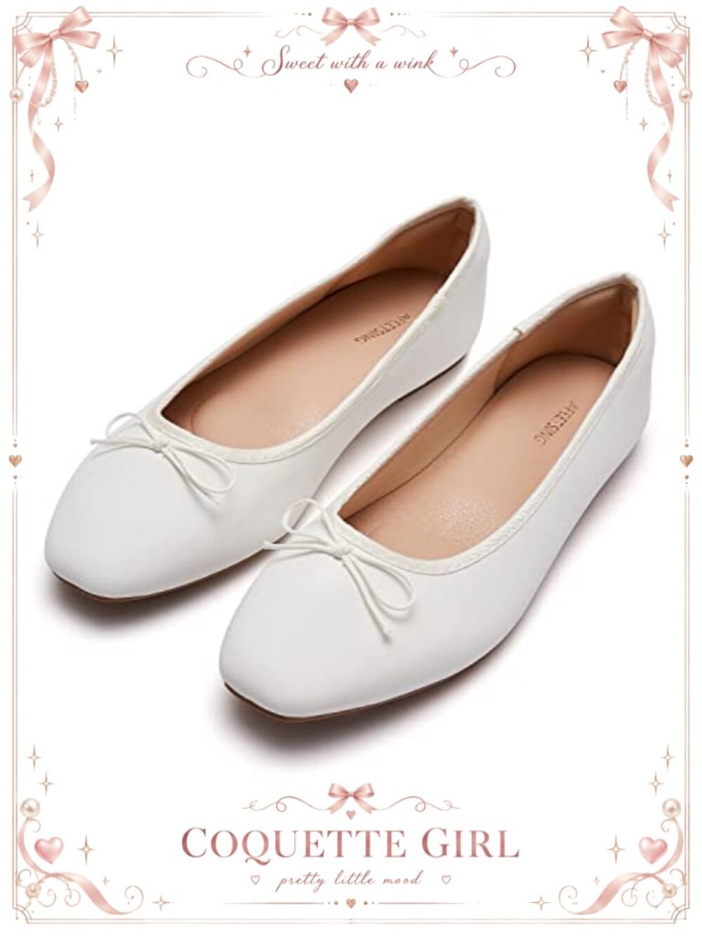 Synthetic Round Toe Ballet Flats Arch Support Slip On Casual Daily Wear